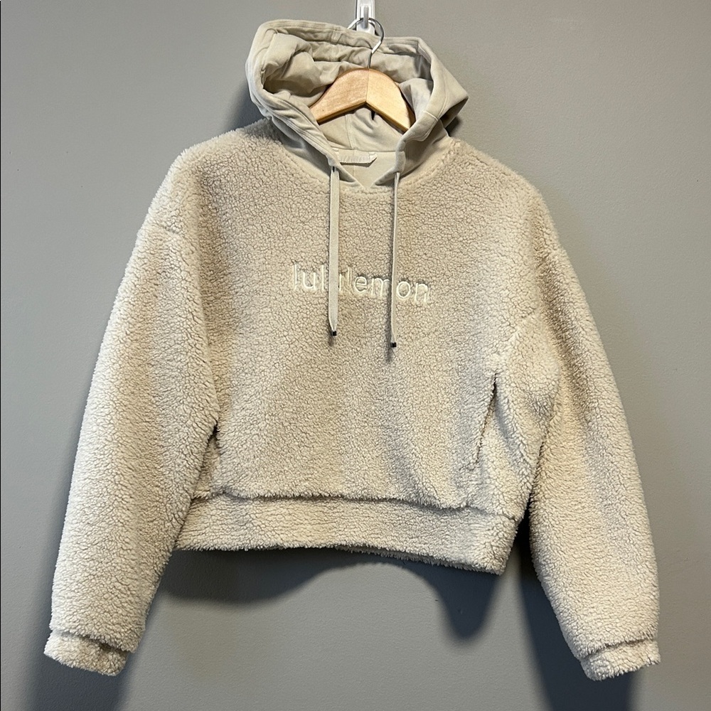 Lululemon Textured Fleece Embroidered Logo Minimalist Hoodie - Picture 3 of 12